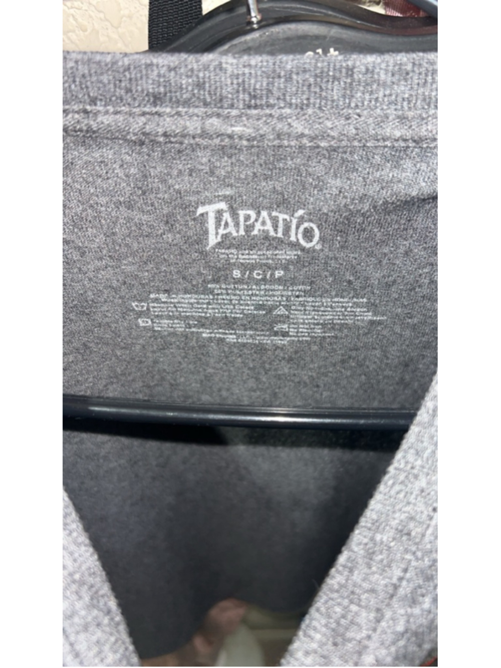 Women's Tapatio Gray Red Cropped long sleeve 
 S - Picture 4 of 4